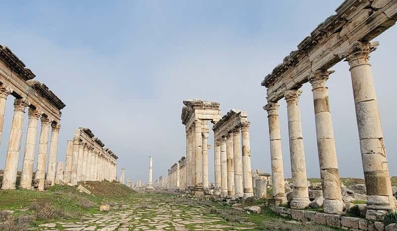 Apamea (en griego, απάμεια: apámeia | en árabe, آفاميا: afamia) fue una antigua ciudad de la histórica región en Apamena, de la que hoy día solo se conservan las ruinas.