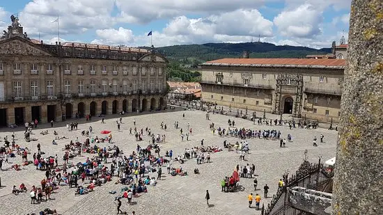 Plaza del Obradoiro en Santiago de Compostela. La Coruña