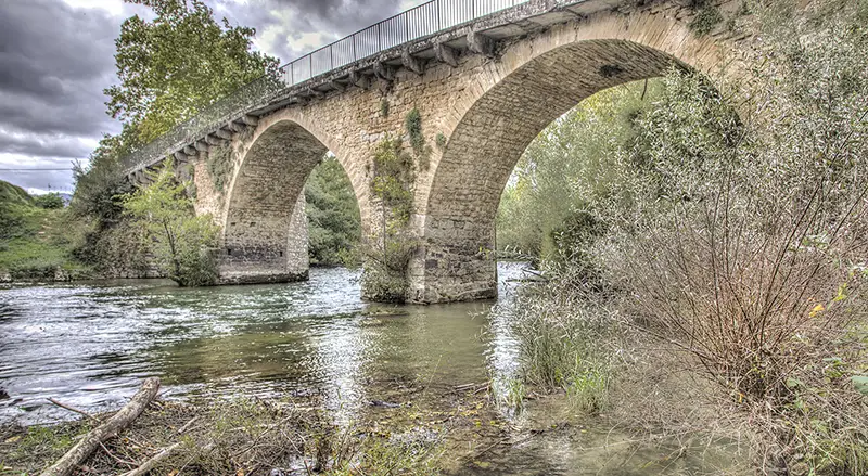 Puente de la Ida en Lumbier, Navarra