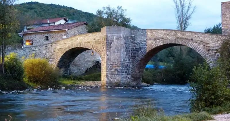 Puente de la Rabia en Zubiri, Navarra