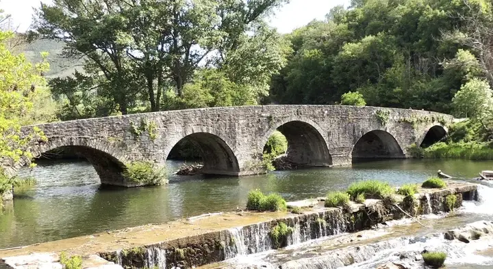 Puente de los Roncaleses en Yesa, Navarra