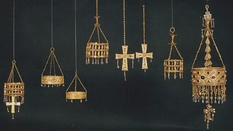 Tesoro de Guarrazar en Guadamur, Toledo